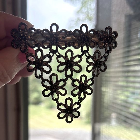 VINTAGE Silver Tone HAIR Clip Barrette with spring clasp - Picture 4 of 4